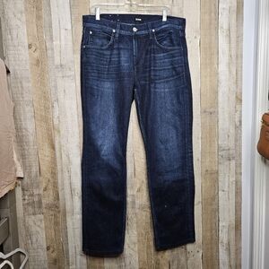 Hudson Byron Straight Leg Denim Blue Jeans Size 34x32